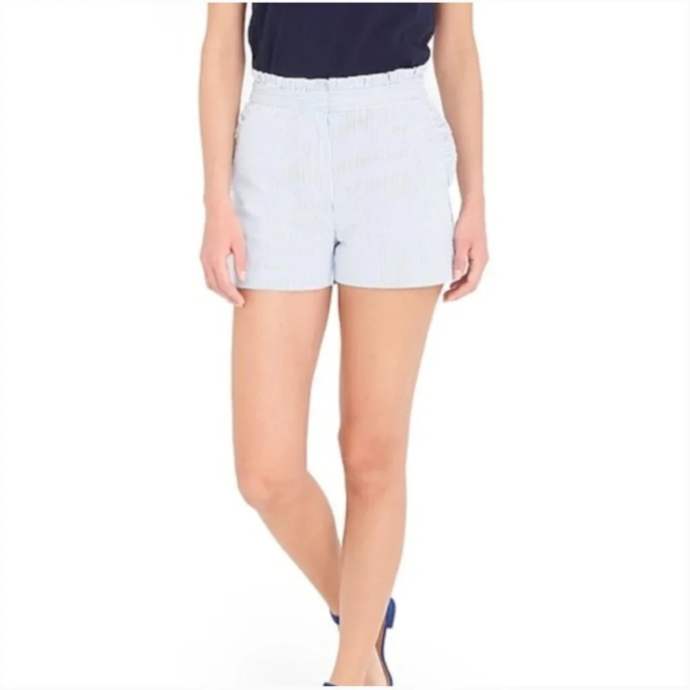 BOGO J. Crew Factory Seersucker Ruffle Shorts - Picture 3 of 8